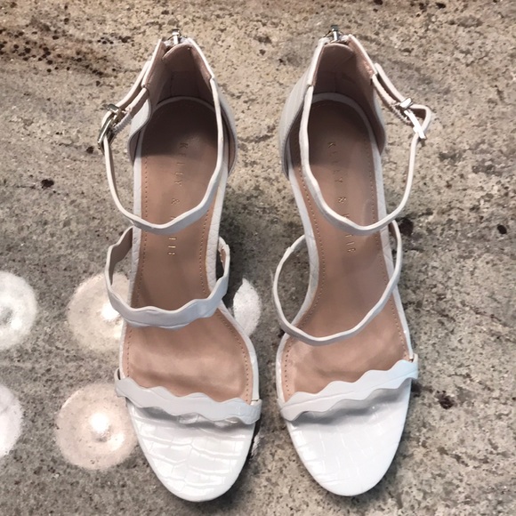 White Strappy Heels - Picture 3 of 6